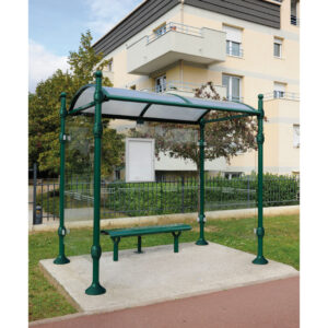Abris bus avec banc