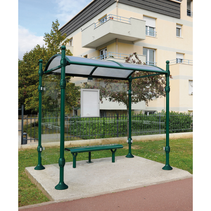 Abris bus avec banc
