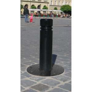 poteau rétractable dans le sol