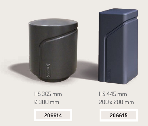 Bornes escamotables et verrouillables