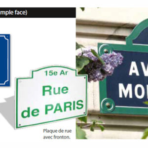 plaques murales pour rues