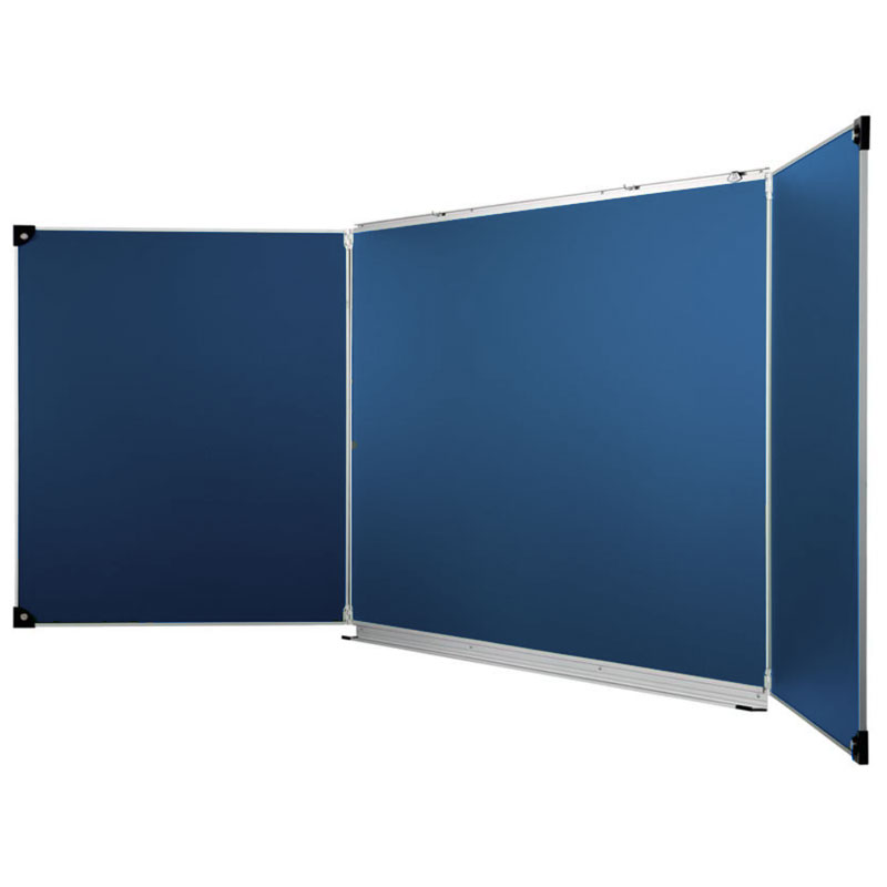 tableau triptique bleu